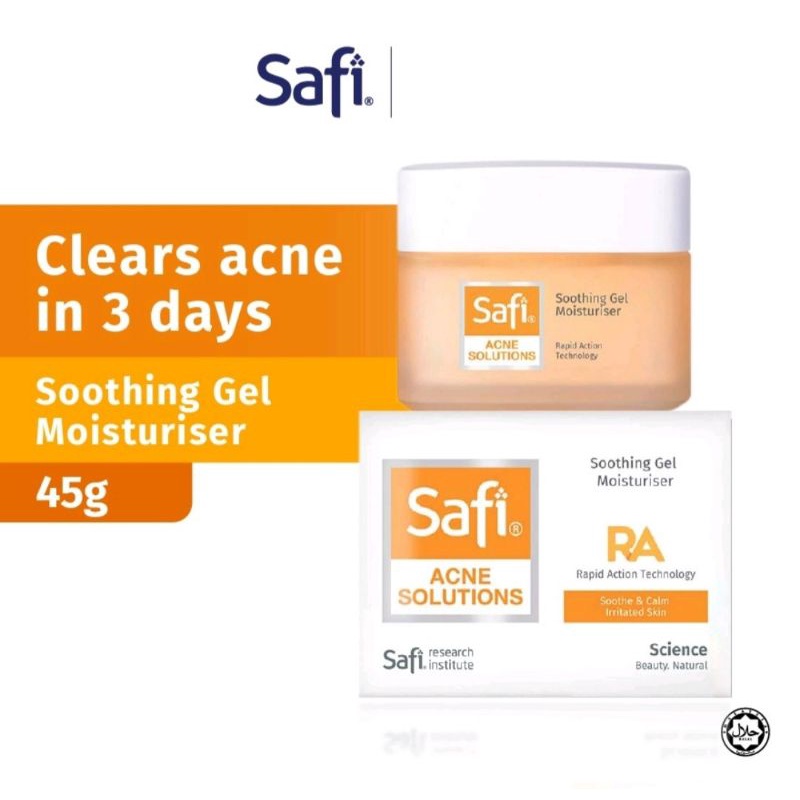 SAFI ACNE SOLUTION SOOTHING GEL MOISTURISER 45G Shopee Malaysia