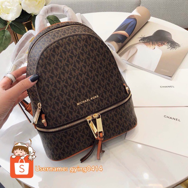 michael kors rhea mini logo backpack