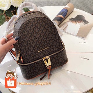 rhea mini logo backpack michael kors