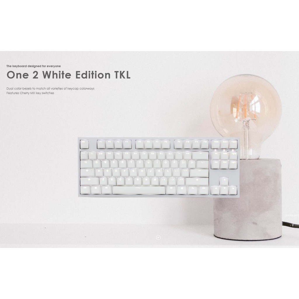 Ducky One 2 Tkl Mechanical Keyboard White Mx Brown Shopee Malaysia