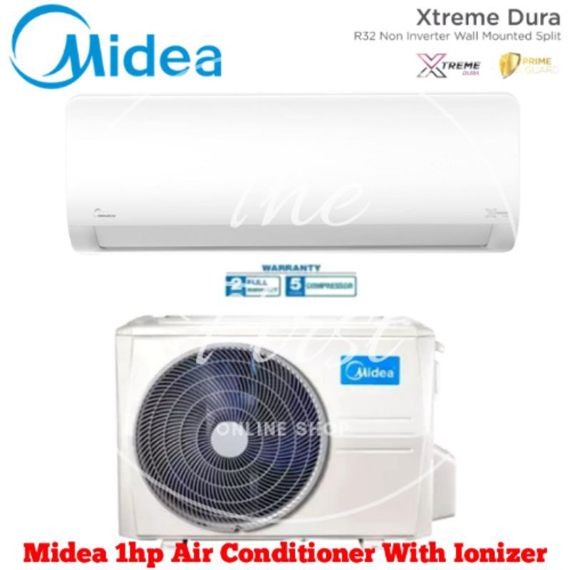 Midea R32 Non Inverter Air Conditioner 1hp Msxd 09crn8 1 0hp Msk4 09crn1 Air Conditioner Wall Mounted Shopee Malaysia