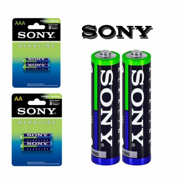 SONY ALKALINE Long Lasting 2pc AA/AAA Battery Voltage 1.5V Long Lasting