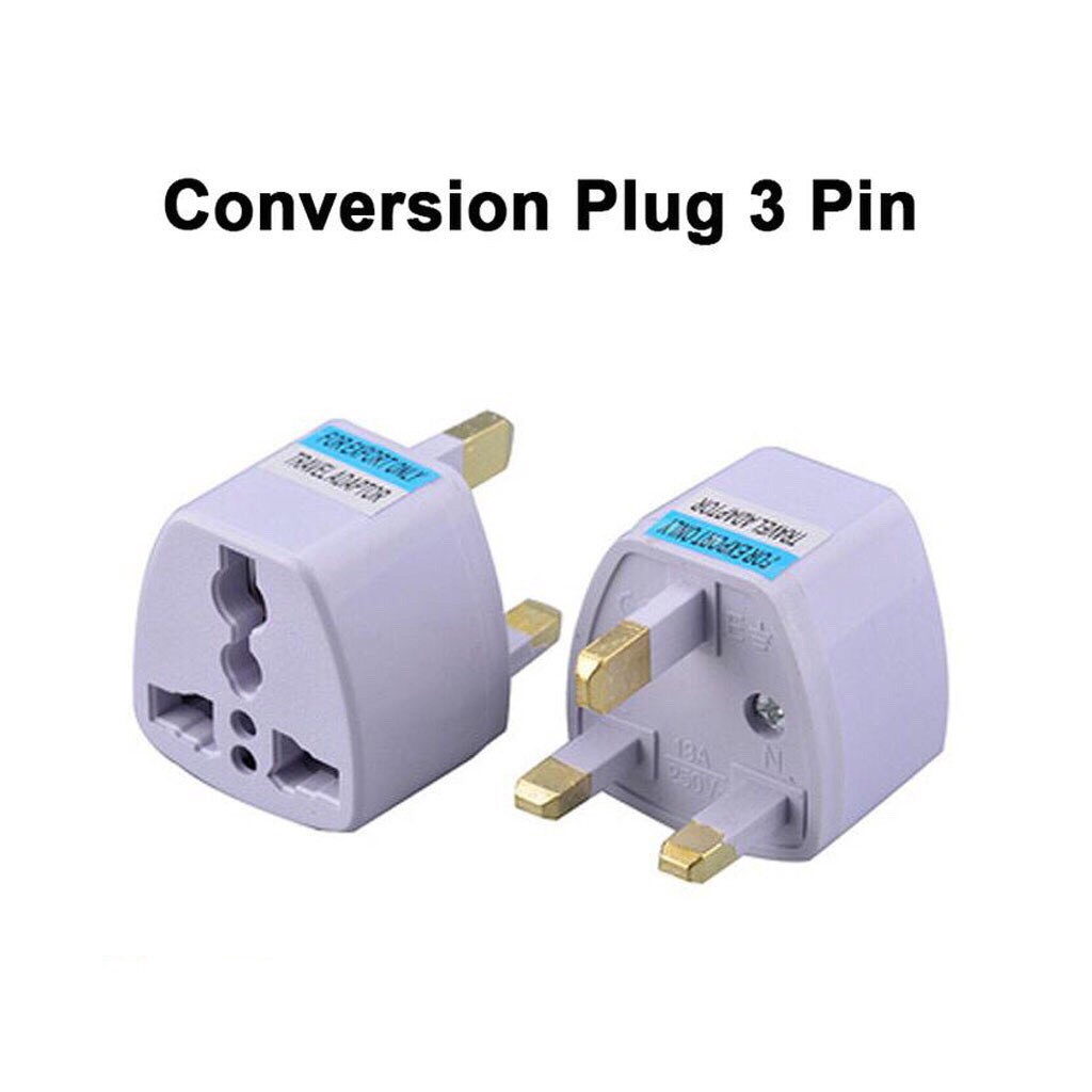 3 Pin Conversion Plug Universal Adapter British Socket Adapter US/EU/AU to UK