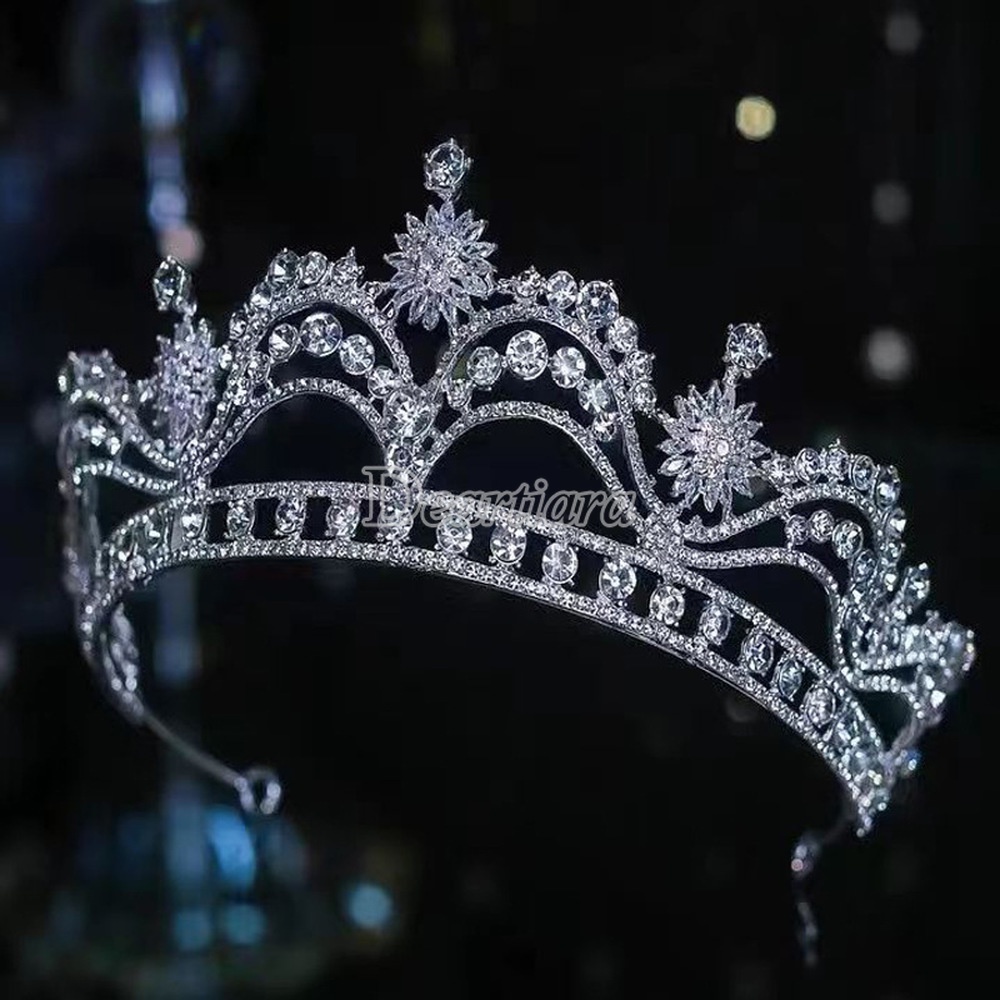 Fashion Bride Crown Tiara Wedding Hair Accessories Wedding Accessories Alloy Diamond Crystal Crown