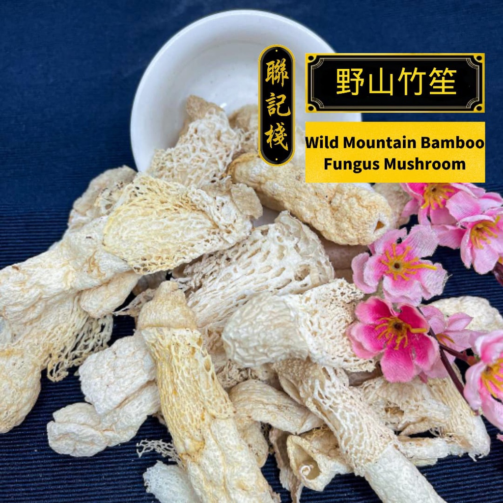 野山竹笙wild Mountain Bamboo Fungus Mushroom 聯記棧lian Kee Zhan 药材chinese Herb Shopee Malaysia