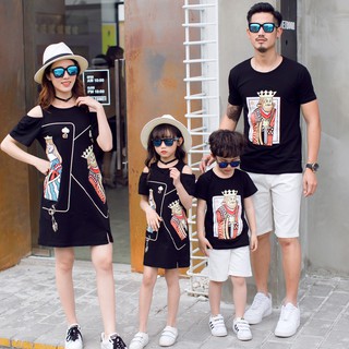 matching dress for mom dad and daughter