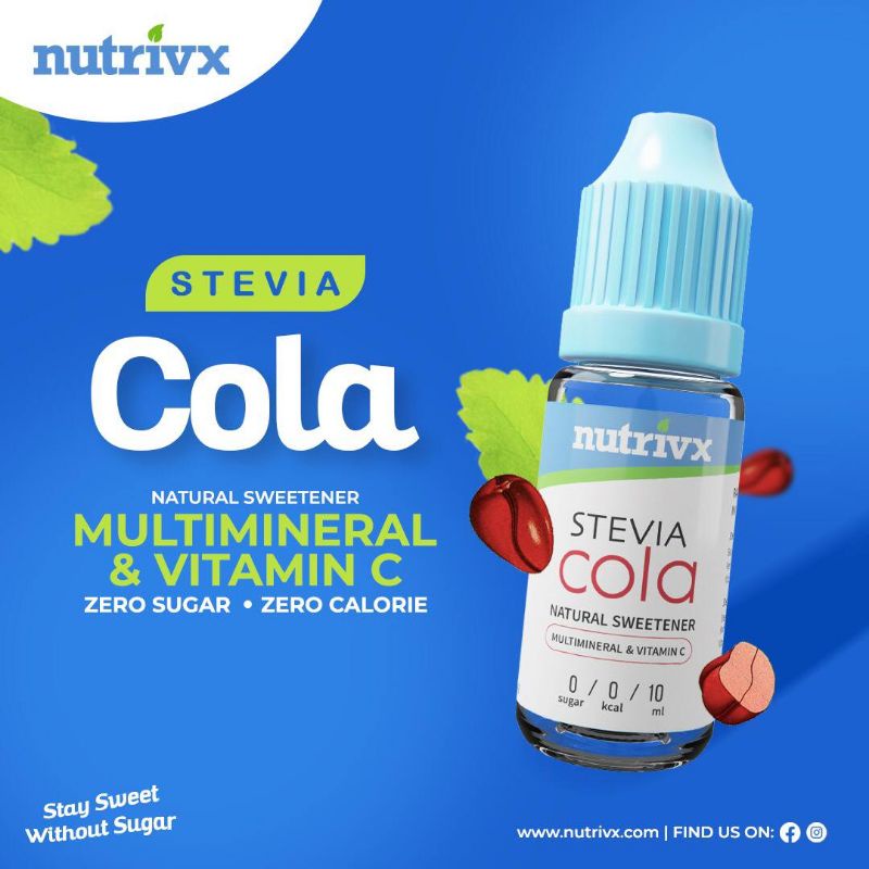Buy Stevia Nutrivx Berperisa Cola Pertama Di Malaysia Pemanis Semulajadi Pengganti Gula Tanpa Kalori Tanpa Campuran Gula Seetracker Malaysia