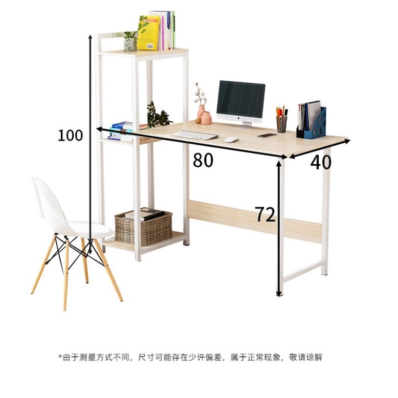 Sarawak ready stock 2 in1: Study table with book shelf mini computer desk save space and money with multipurpose rack