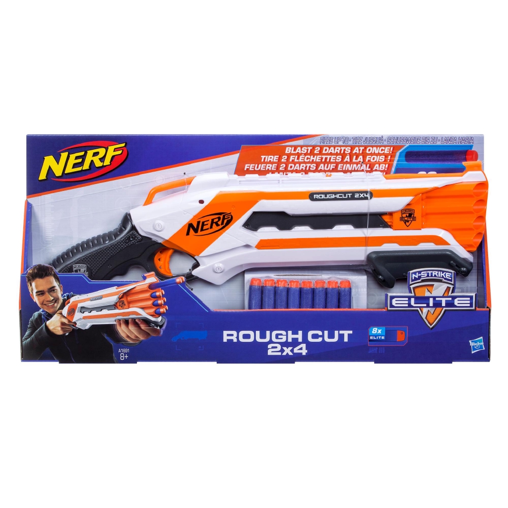 Nerf N-Strike Elite Rough Cut 2x4 Blaster | Shopee Malaysia