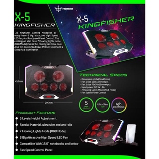Nyk X5 KingFisher Gaming Rgb Cooling Pad