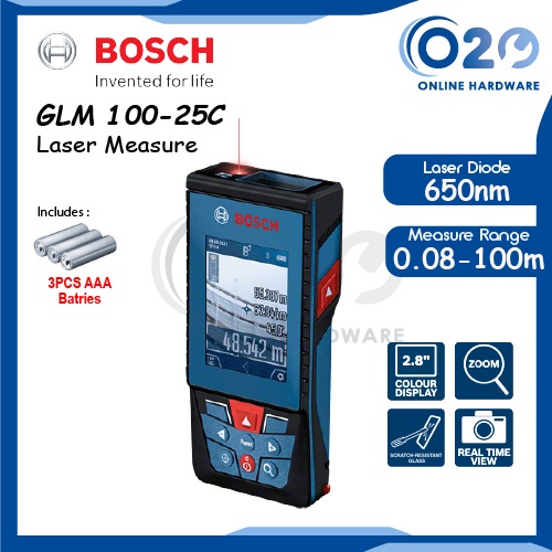 Bosch GLM 10025C Laser Measure Professional Laser Measurement Camera
