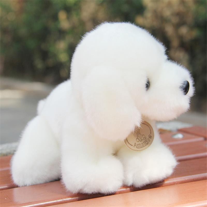 white dog doll