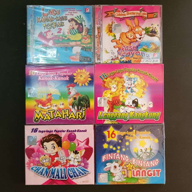 Clearance New Cd Lagu Kanak Kanak Children Cd Song Shopee Malaysia