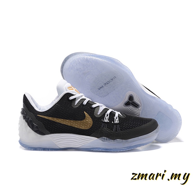 kobe bryant shoes black and gold