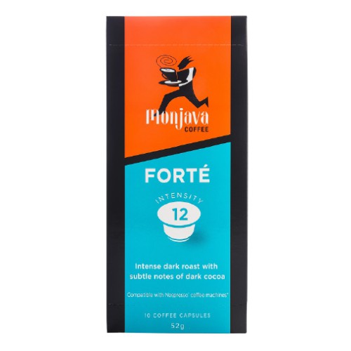 Monjava Coffee Capsules Forte (12) 52g 10 Capsules, Compatible with Nespresso Coffee Machine