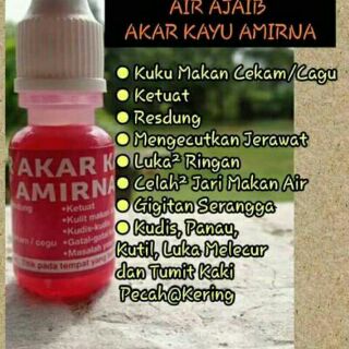 Original HQ™ Air Akar Kayu Amirna Ubat Panau Jerawat 