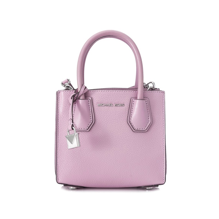 Michael Kors Mercer Medium Pebbled Leather Accordion Crossbody Bag - Pale  Lilac | Shopee Malaysia