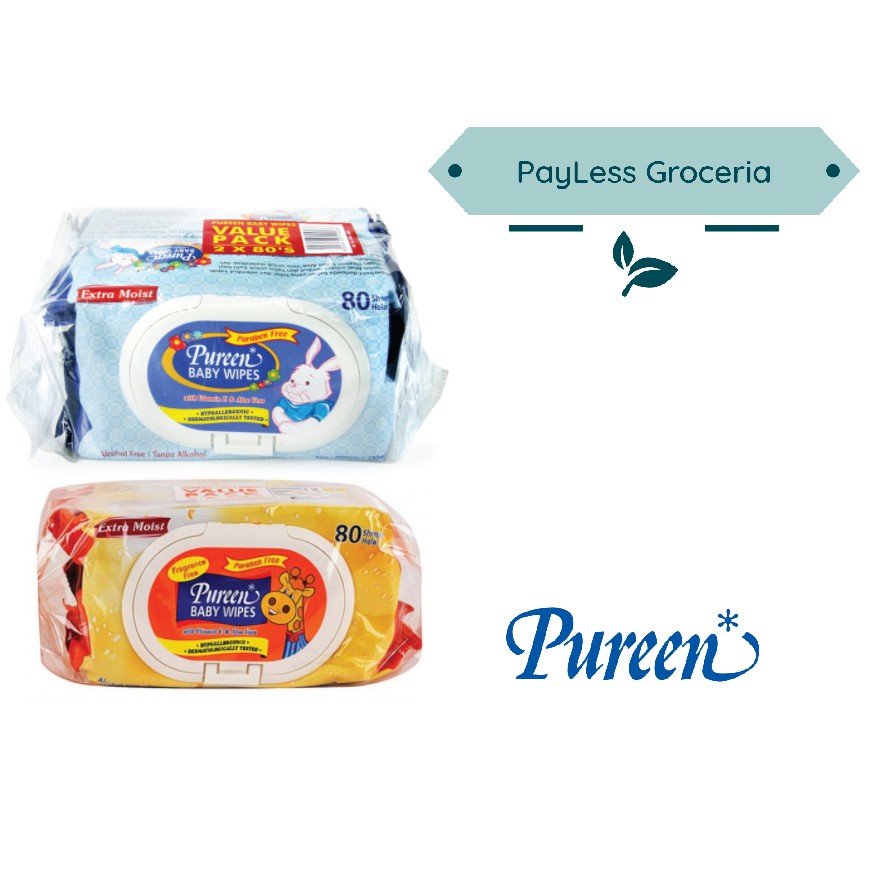 Buy Pureen Baby Wipes Wet Tissue Twin Pack 80 S X 2 Seetracker Malaysia
