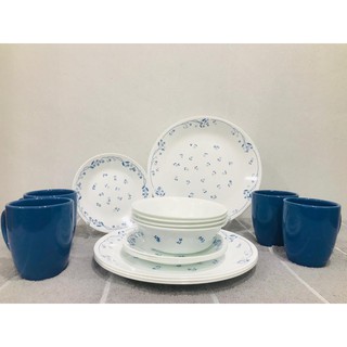 provincial blue corelle dinnerware