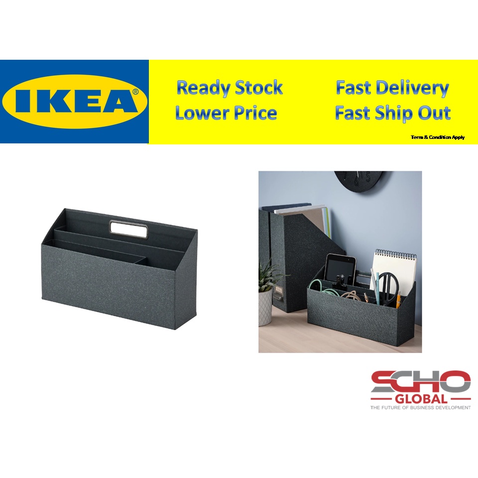 IKEANew TJOG Desk organiser, dark grey, 34x16 cm Shopee Malaysia