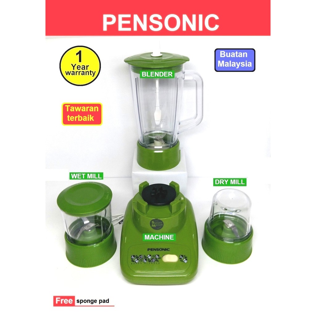 Pensonic machine with compatible Blender Jug set ( 4 in 1 ) Powerful ...