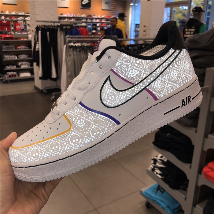 air force 1 day of the dead reflective