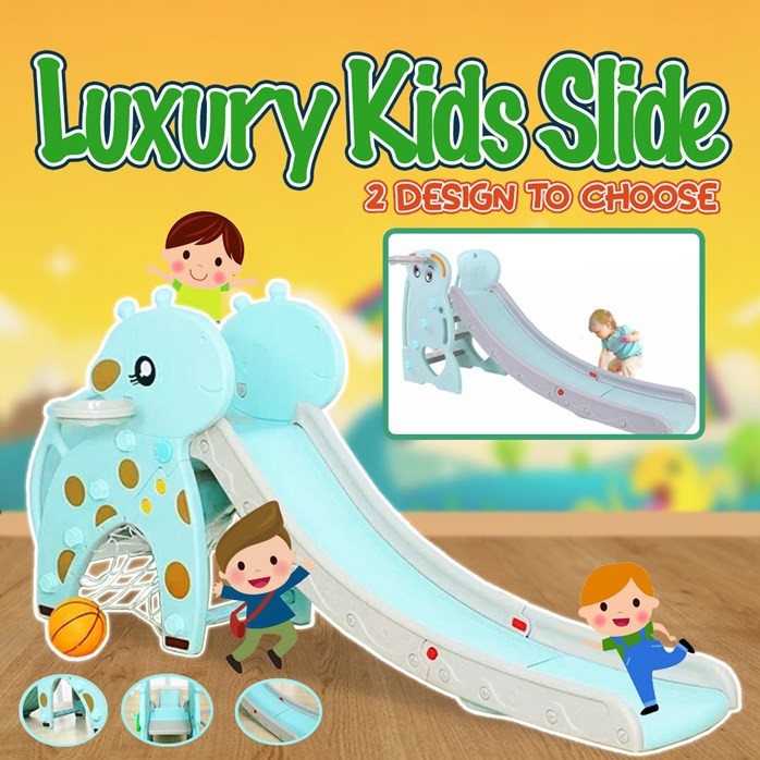 Kids Child Children Slide Basketball Play Toys Playground Indoor