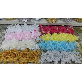 Other Nang Ram hair flowers, Thai jewelry set, 2 flowers, 654 flowers, 120