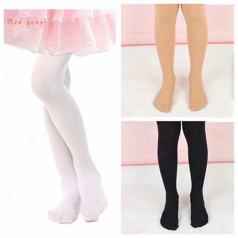 Girls Dance Socks Children Pantyhose Thin White Stockings Baby Leggings Long Tube Socks Shopee Malaysia