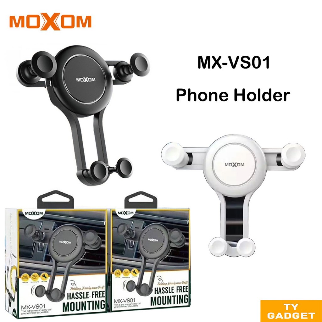 Moxom Mx Vs01 Double Grip Hassle Free Mounting Car Holder Shopee Malaysia