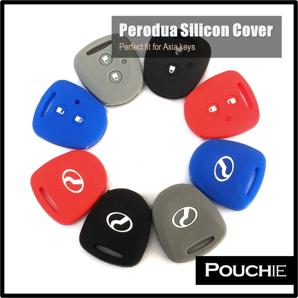 Perodua Axia Bezza Keys Silicone Key Cover Remote Car 