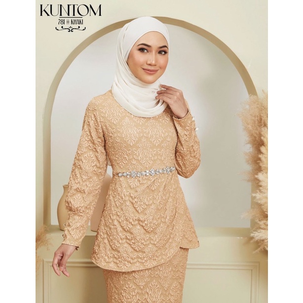 (KUNTOM) KURUNG MODERN LACE BROCADE ADA PLUS SIZE | Shopee Malaysia