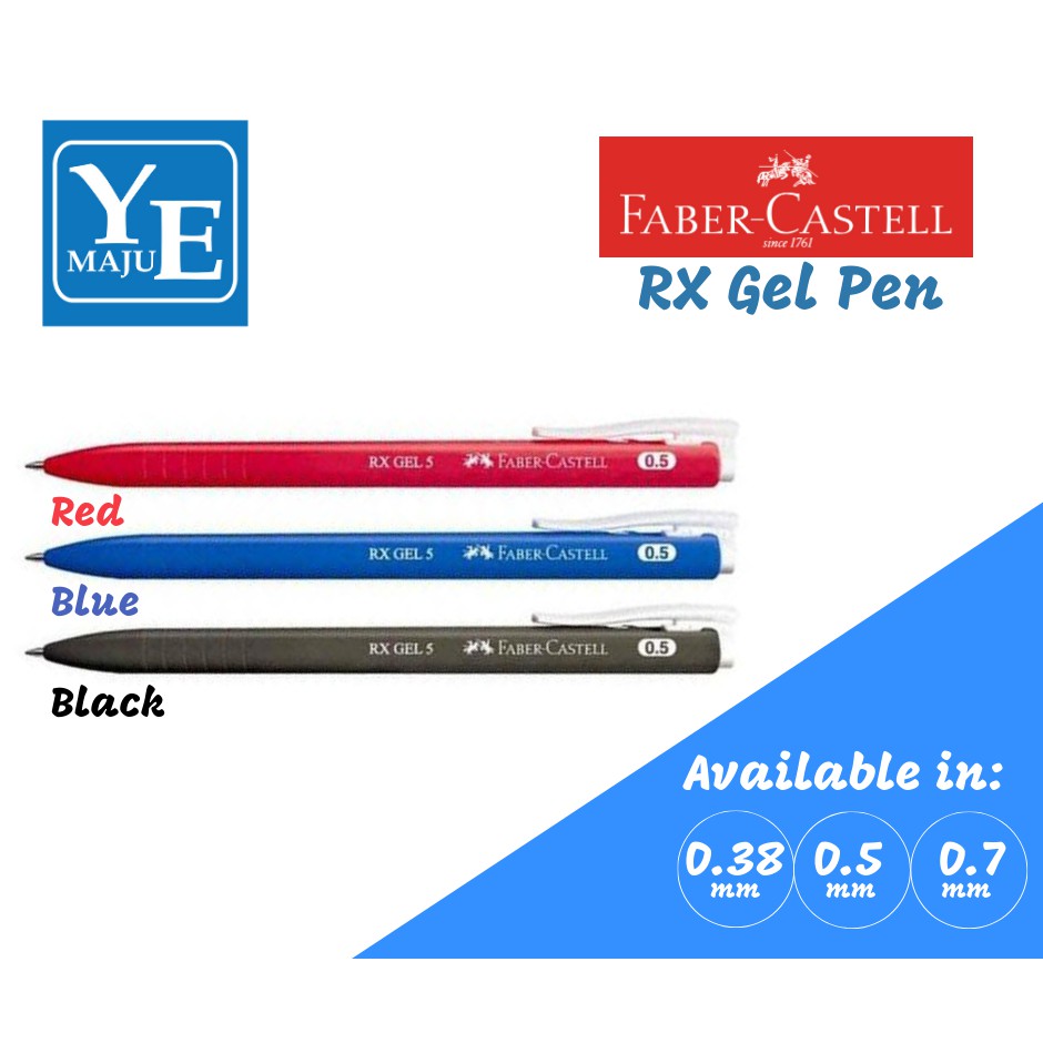 Faber Castell RX Gel Pen (0.5mm/0.7mm) Shopee Malaysia
