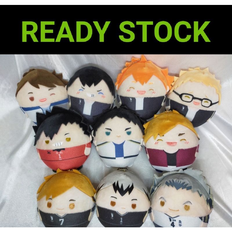 Ready Stock Bokuto Kita Haikyuu Plush Fuwa Kokorin Kageyama Hinata