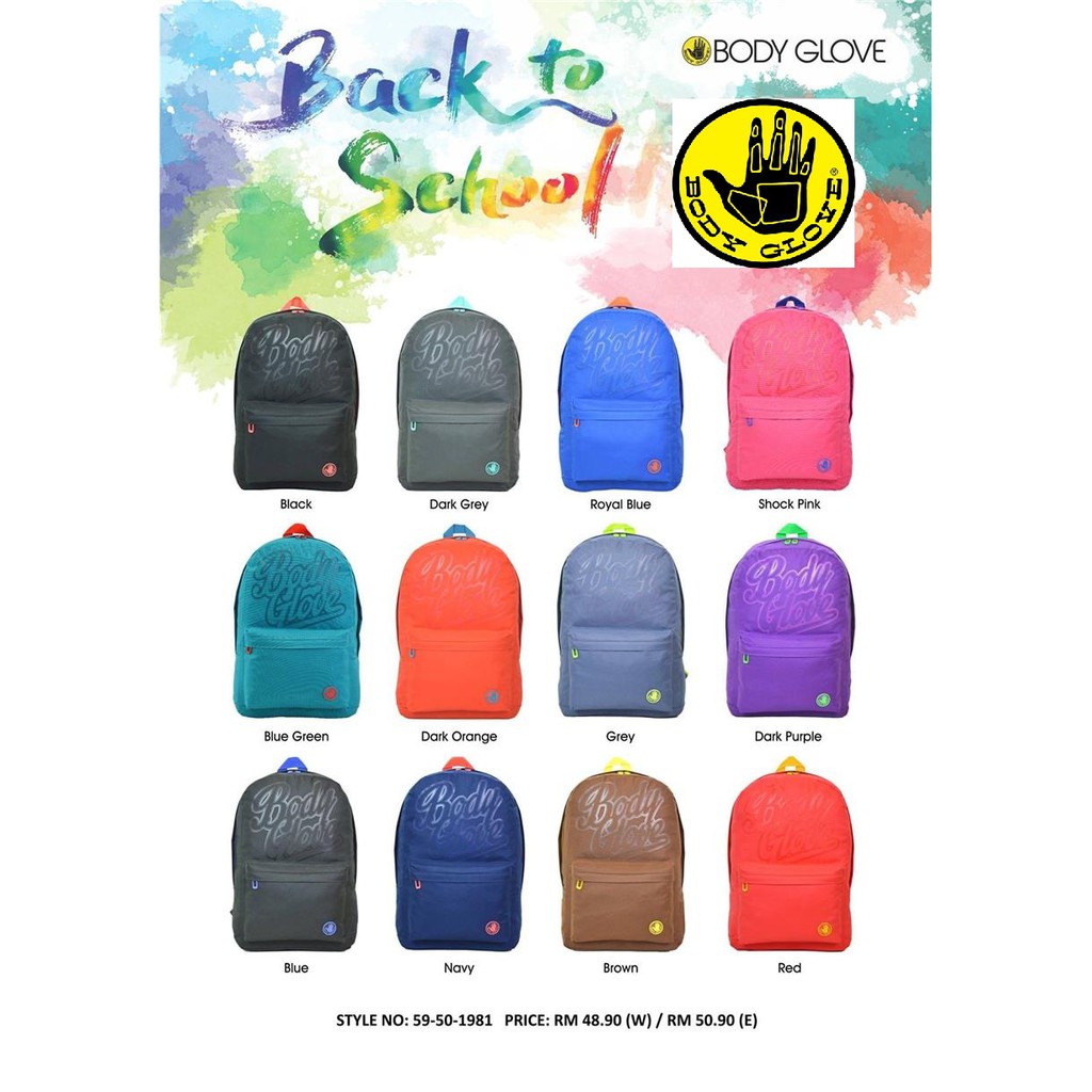 body glove backpack malaysia