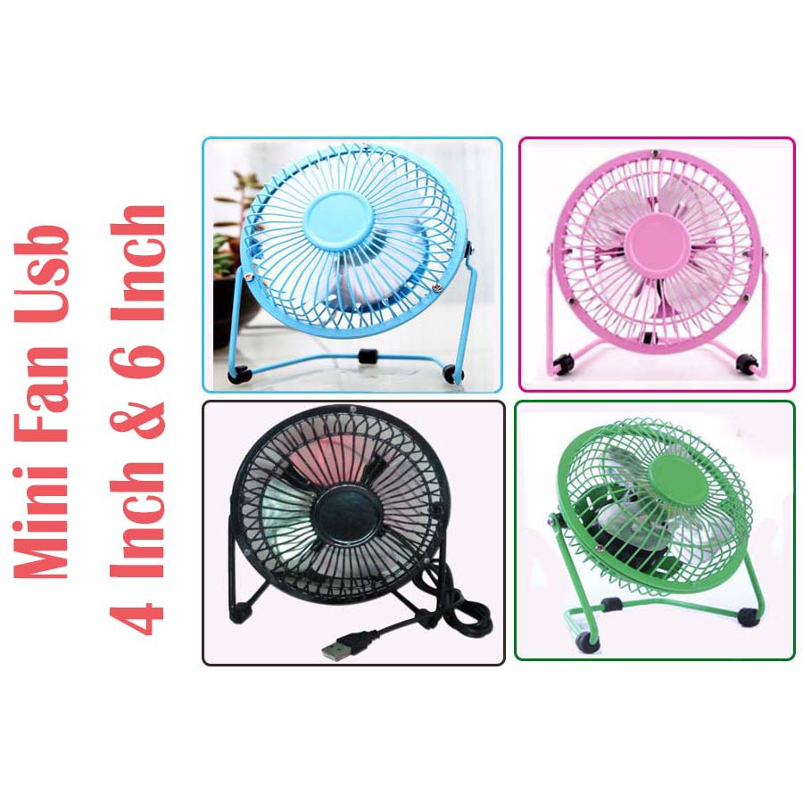 Mini USB Metal Fan Super Cooling/Extra Strong Wind 4Inch 6Inch/Kipas