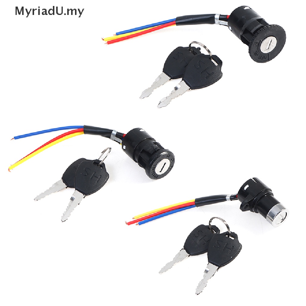MyriadU Universal Ignition Switch Key Power Lock For Electric Bicycle