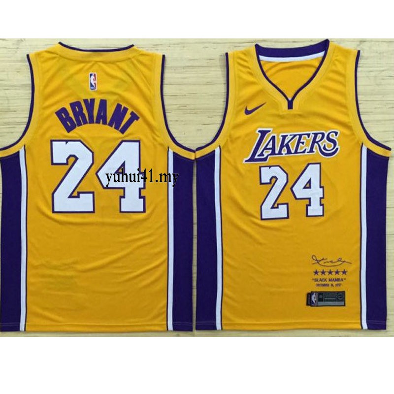 yellow kobe bryant jersey