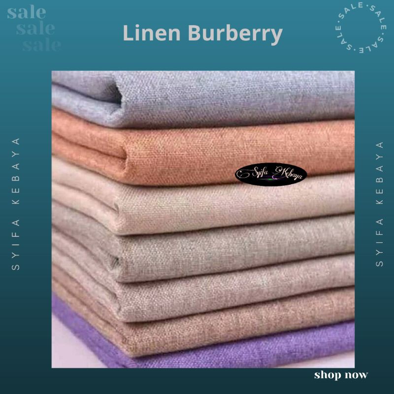 Først Lys godtgørelse Burberry Cotton Linen. Burberry Cotton Linen. Burberry Cotton Linen Import.  Plain Linen Material | Shopee Malaysia