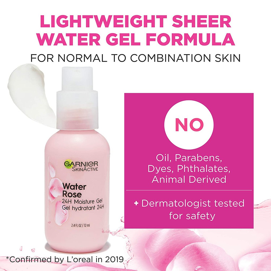 garnier water rose moisture gel