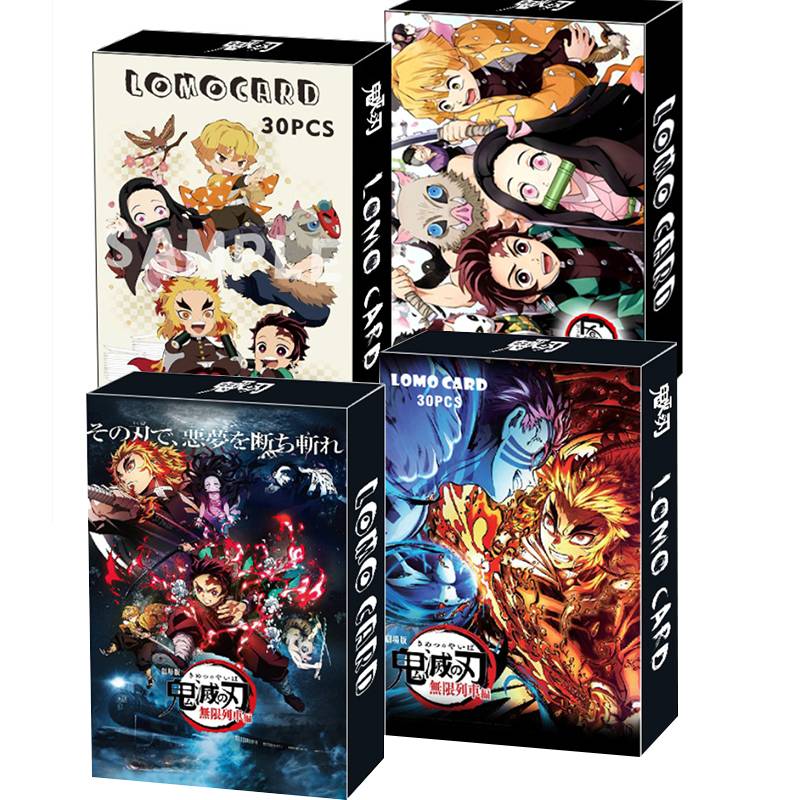 30Pcs/Box Anime Demon Slayer Kimetsu No Yaiba Kamado Tanjirou Nezuko ...