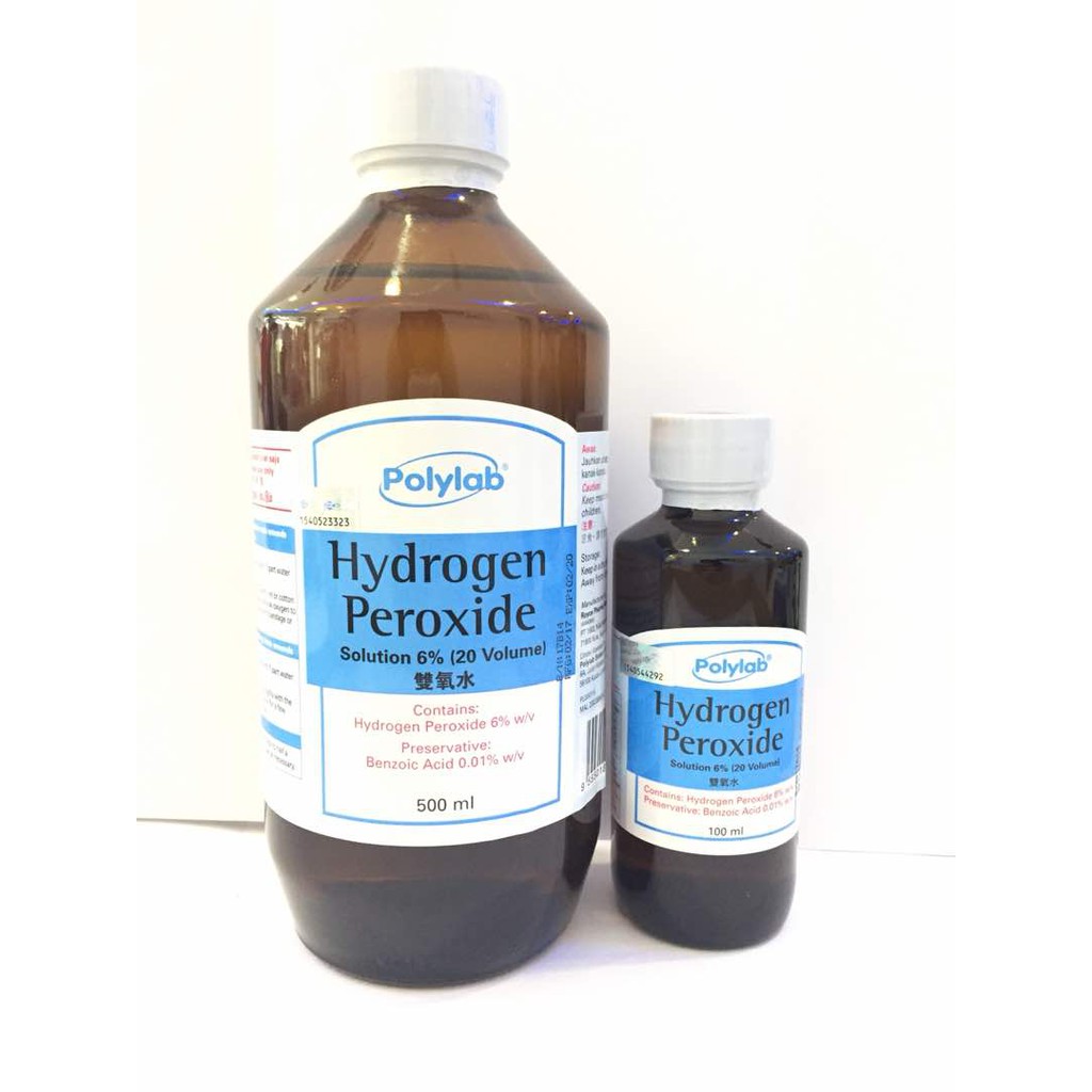 Hydrogen Peroxide Solution 620 Volume 100ml500ml Shopee Malaysia 