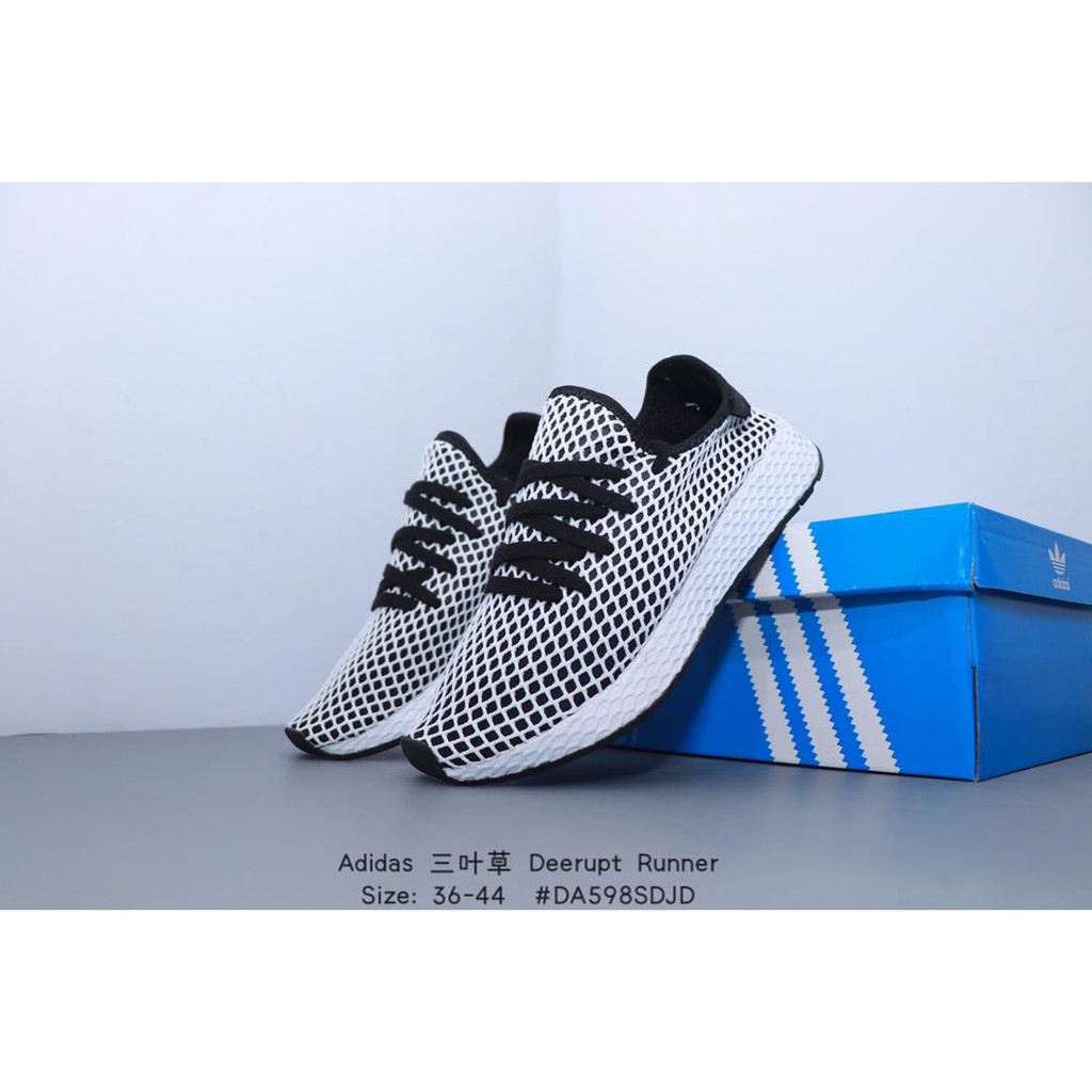 adidas deerupt runner black and white