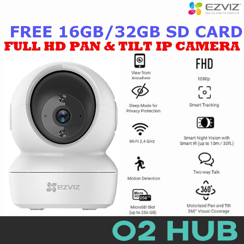 EZVIZ C6CN C6N TY2 Full HD 1080P TY1 960P 32GB256GB Pan & Tilt WiFi