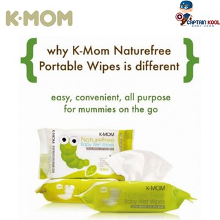 K Mom Natural Pureness Wet Wipes 30s | Shopee Malaysia