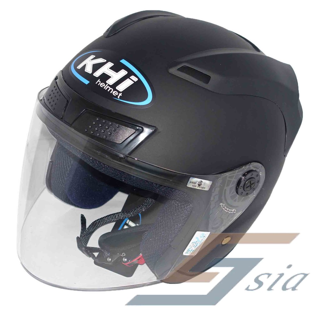 KHI K12.1 Helmet (Matt Black) Shopee Malaysia