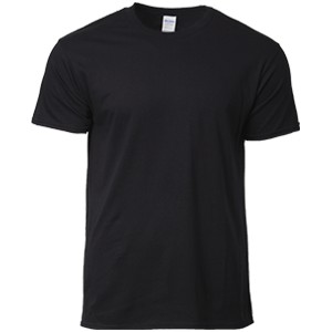 Download Black Gildan Softstyle Round Neck Adult Plain Blank T Shirt Unisex 63000 Baju Hitam Kosong Men Ladies Women Shopee Malaysia