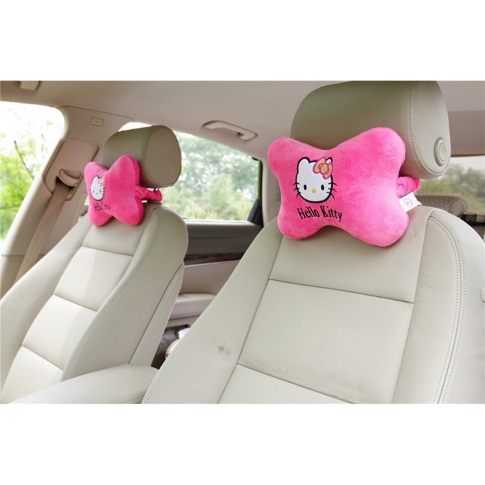 Hello Kitty Red Kt Cat Headrest Car Neck Pillow Shopee Malaysia