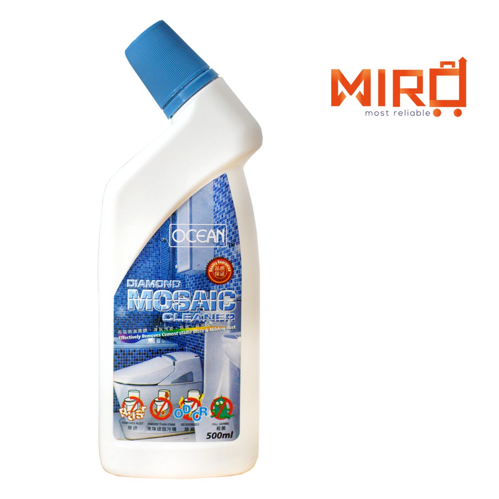 Ocean Mosaic Cleaner for Washroom - Removes Toilet, Tiles & Stain 500ml ...