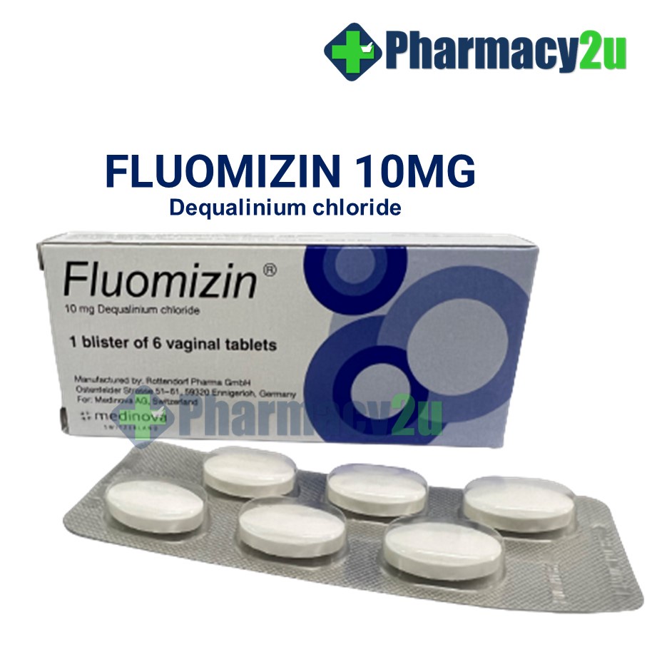 Fluomizin Dequalinium Chloride 10mg 6 Vaginal Tablets For Intimate Use Shopee Malaysia 8119